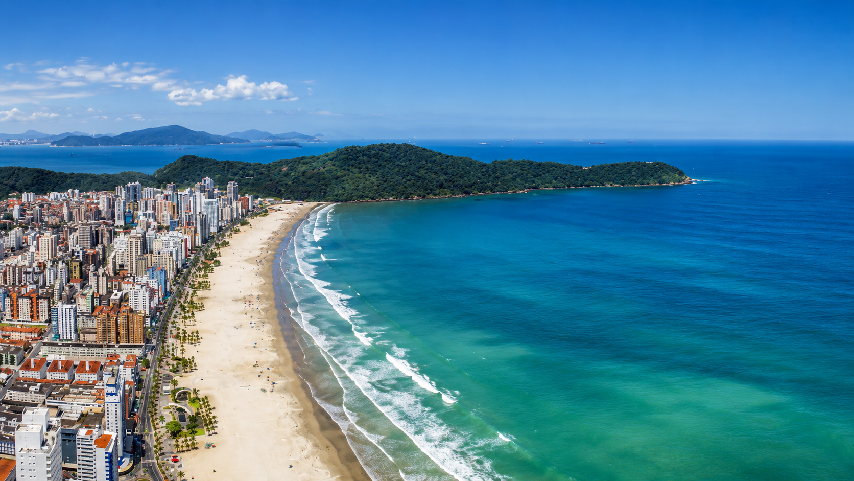 Praia Grande vista aerea